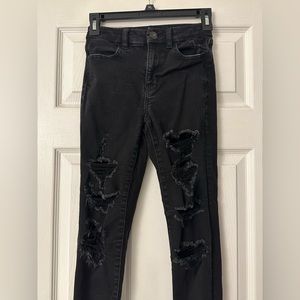 🤍AMERICAN EAGLE HIGH WAISTED BLACK SKINNY JEAN🤍